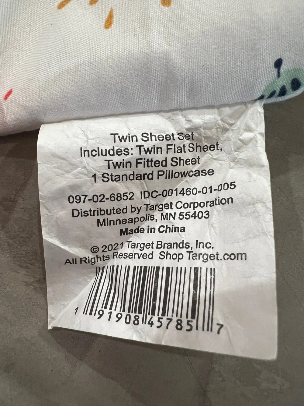 Target White Space-Print Bedding Set with Blue and Gold Accents